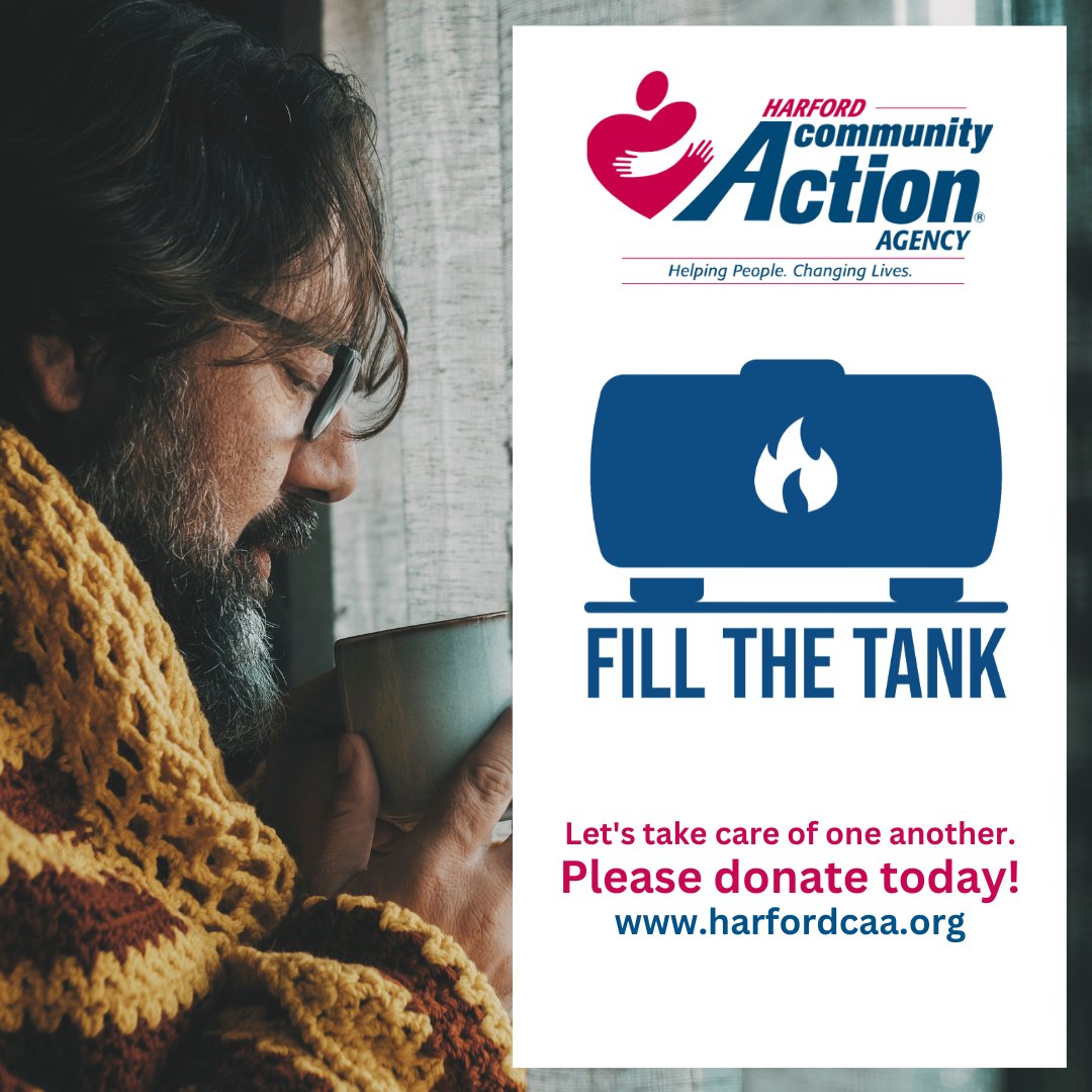 Fill the Tank! Thank you, for considering investing in Harford County families who are not eligible for government energy assistance programs this winter. Donate below: harfordcaa.org/fill-the-tank