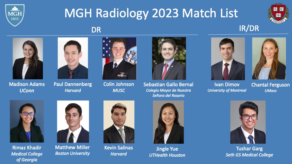 Congratulations to our newest residents! We are thrilled to have you join the MGH Family!!! #Match2023 #radiology @MGHIR1