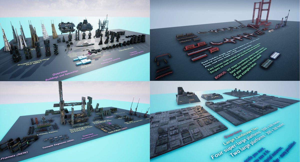 Thunder_Owl's tweet photo. #UnrealEngine #Marketplace March SALE is on!
Including: -70% "Amazing Sci-Fi Vol.1".
Yep. -70%. (UE 4.25 - 5.1)
#GameDev #SciFi #Spaceship #Starfighter #City #Flying #Cockpit #FlyingAI #AerialCombat #GameAssets
Marketplace: https://t.co/4nWeOxJ0re https://t.co/ZrQ97zcwSD