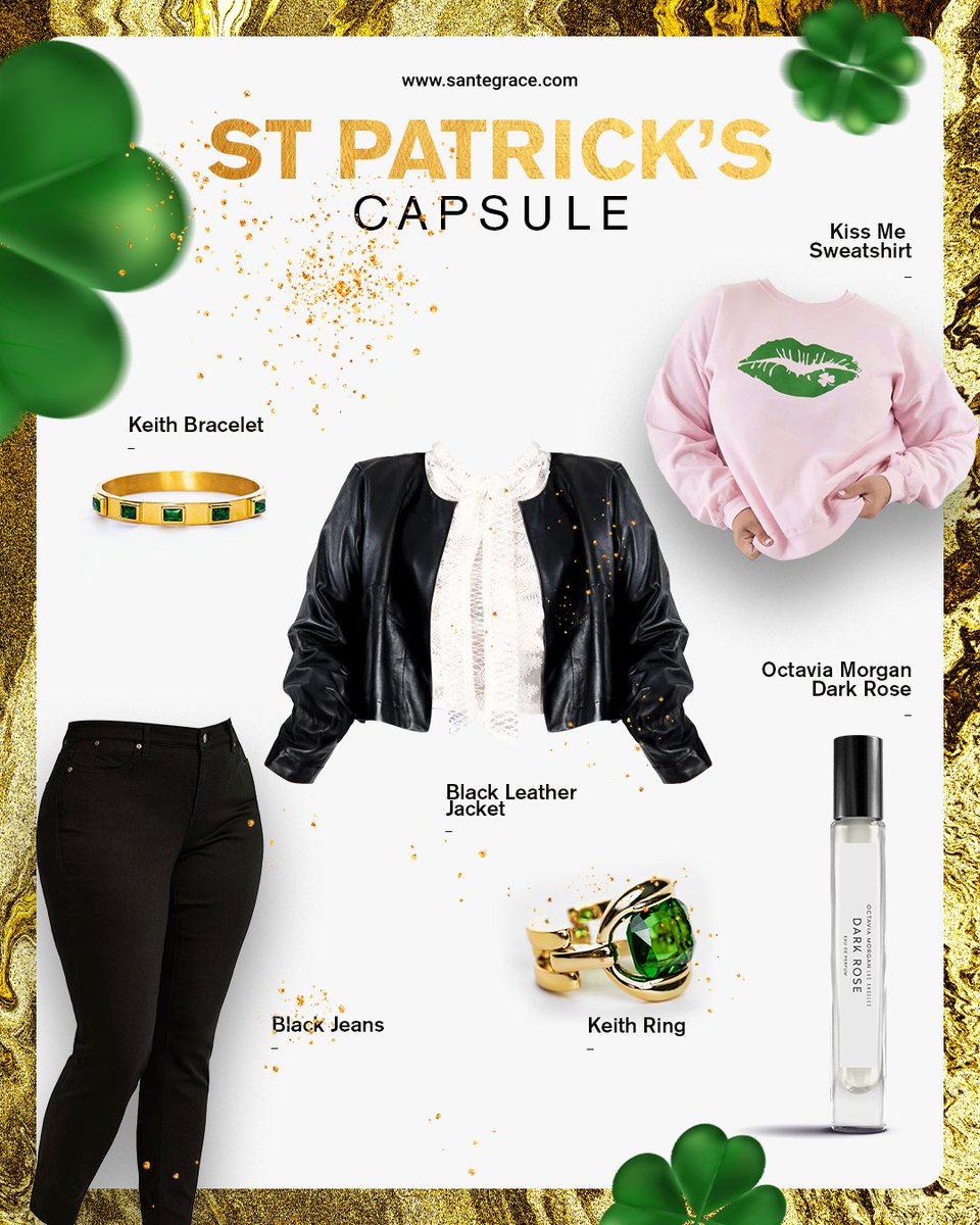 Listen up, queens! Don't let size hold you back from celebrating St. Patty's Day in style. Shop our plus-size capsule and slay the luck o' the Irish like the fierce diva you are! 🫶 👌

santegrace.com

#plussizefashionista #plussizemodel #plussizebeauty