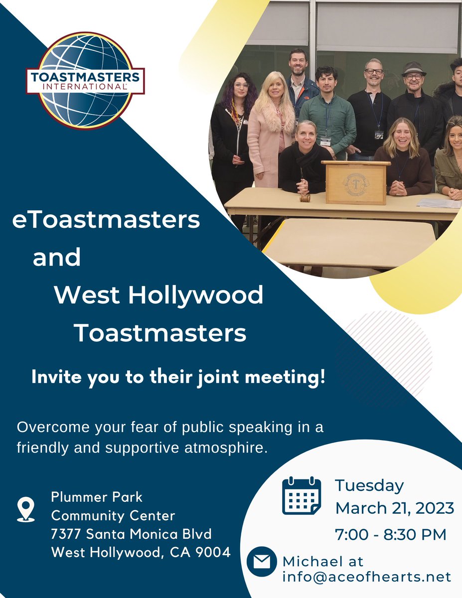 West Hollywood Toastmasters tweet media