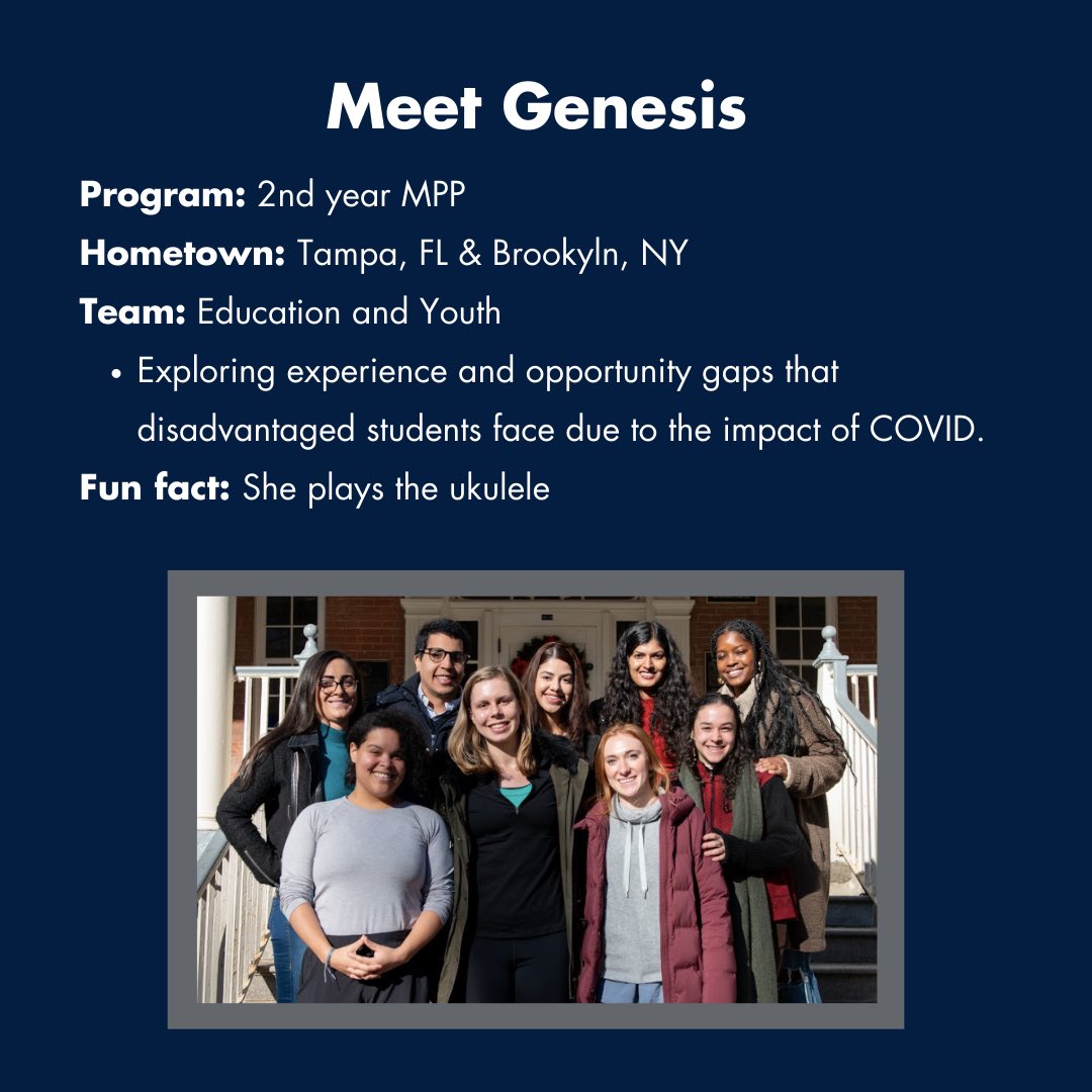 GUPolicyLab's tweet photo. We are so excited to share our first member spotlight: Genesis Santiago, lab manager and Education &amp; Youth team.

Read more about her and the work of her team here! https://t.co/qlNkAkLeZD