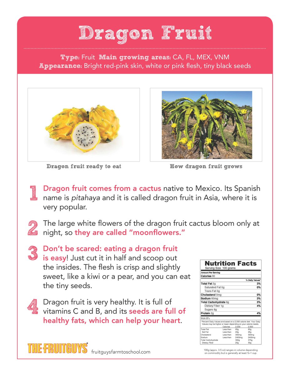 The students at Hollingworth Elementary tried dragon fruit for the first time today. They said that it was juicy and very sweet! <a href="/hollingworth_el/">Hollingworth Elementary School</a> #FreshFruitandVegetableProgram #FFVP