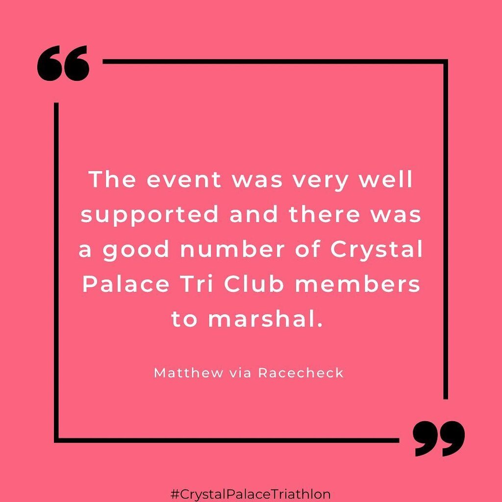 A little over eight weeks to go until the Crystal Palace Triathlon returns! If you've not done it before, you could be looking forward to a well-marshalled course with friendly spectators and club numbers organising the event. 

Now is the time to book y… instagr.am/p/Cp5inRPo1Ex/