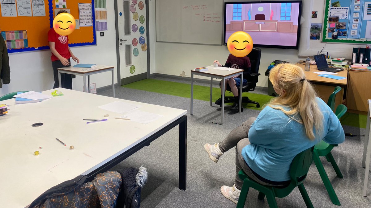 ORDER IN THE COURT!! 
That’s something Green 4 loved shouting today. We are currently learning about speeches and today all boys took it turns to step up in ‘court’ and argue their case that they had prepared earlier in the week 🧑🏻‍⚖️ 
Happy Friday! #semh #edutwitter @ForestMoor