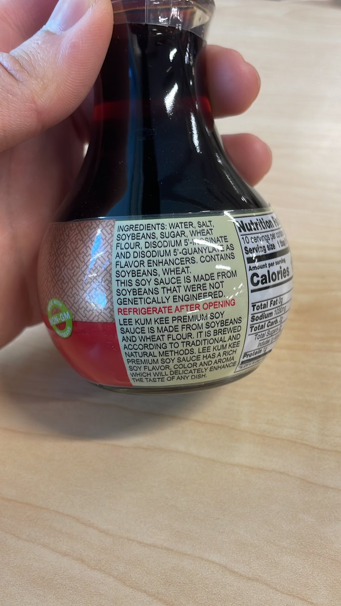 KyonshiHoVT's tweet photo. Are you suppose to refrigerate soy sauce??????? https://t.co/PEqRHJ4FBS