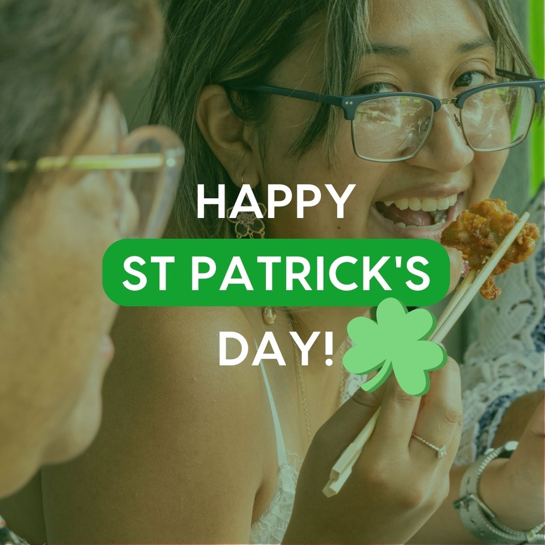 Onigilly's tweet photo. Happy St. Patrick's Day from all of us at Onigilly! ☘️  Celebrate the day with us by grabbing a bite to eat before the green beer 😜!

Order for delivery here: https://t.co/xTP5BLH0WQ

#Onigilly #Japanese #CAeats #StPatricksDay #HappyStPatricksDay https://t.co/hdZZuv89n5