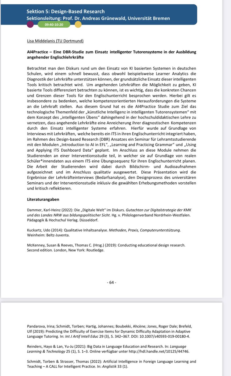 Vielen Dank an das gesamte Team der <a href="/EngLangEdu_WWU/">EngLangEdu_UniMS</a> für die Organisation der #dgffnt . Die Gespräche, die Atmosphäre und die Vorträge waren einfach super 😊