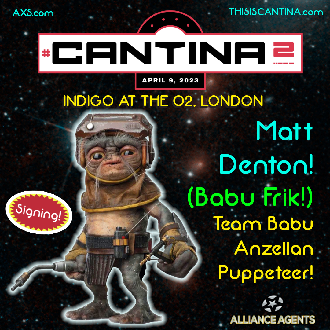 Star Wars Explained@SWCJ (@starwarsexplain) on Twitter photo HEY HEEEEY! Very excited to announce that <a href="/mantisrobot/">Matt denton</a> Matt Denton will be at #Cantina2 in London on Sunday April 9th!
Tickets and event info can be found here: thisiscantina.com HEY HEEEEY! Very excited to announce that <a href="/mantisrobot/">Matt denton</a> Matt Denton will be at #Cantina2 in London on Sunday April 9th!
Tickets and event info can be found here: thisiscantina.com