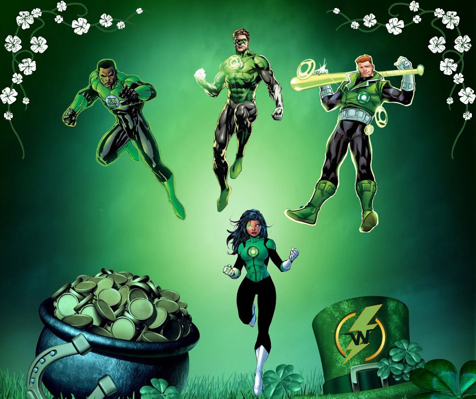 Wondercomics1's tweet photo. Happy St.Patrick’s Day! ☘️☘️
#greenlanterns #stpaddysday #keepimaginationalive https://t.co/S9Je6DbxOa