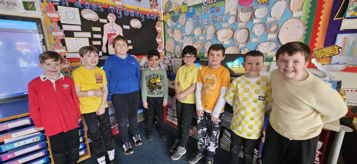 marys_rc's tweet photo. Blwyddyn 3/4 have been looking beautiful today as they proudly wear yellow to support @hcptgroup102 and @HCPT. Diolch yn fawr for all your generous donations! #bcavalues #almsgiving
#raysofsunshine https://t.co/OATCogh3Lp