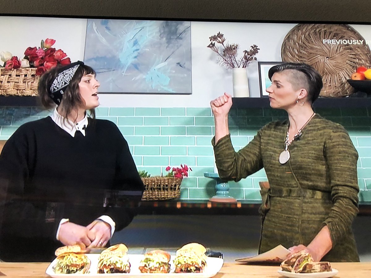 Can’t believe this is a normie morning show &amp; these two people look like me &amp; my bff from 1985 (and the haircut I got kicked out of the house for (for like 15 minutes (but that’s another story)))