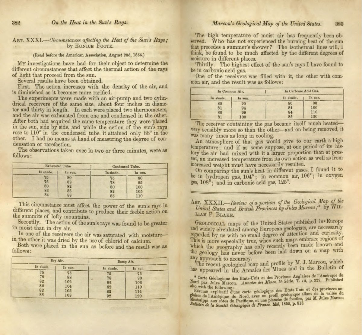 vitidore's tweet photo. For Women’s History Month we are highlighting Eunice N. Foote &amp; her inspiration for our developing software—eunice! ⭐️

Read a scan of Foote’s paper! ☀️
Scan sourced from https://t.co/r21rY0x9ts 
#womenshistorymonth #vitidore https://t.co/MpTPxrxqPl