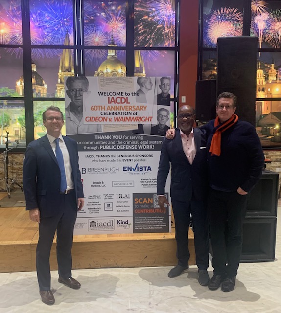 Last night, <a href="/IACDL/">IACDL</a> hosted an event kicking off the commemoration of the 60th anniversary of Gideon v. Wainwright. The evening celebrated and thanked the lawyers who serve our communities and the criminal legal system through #publicdefense work. (1/2)
