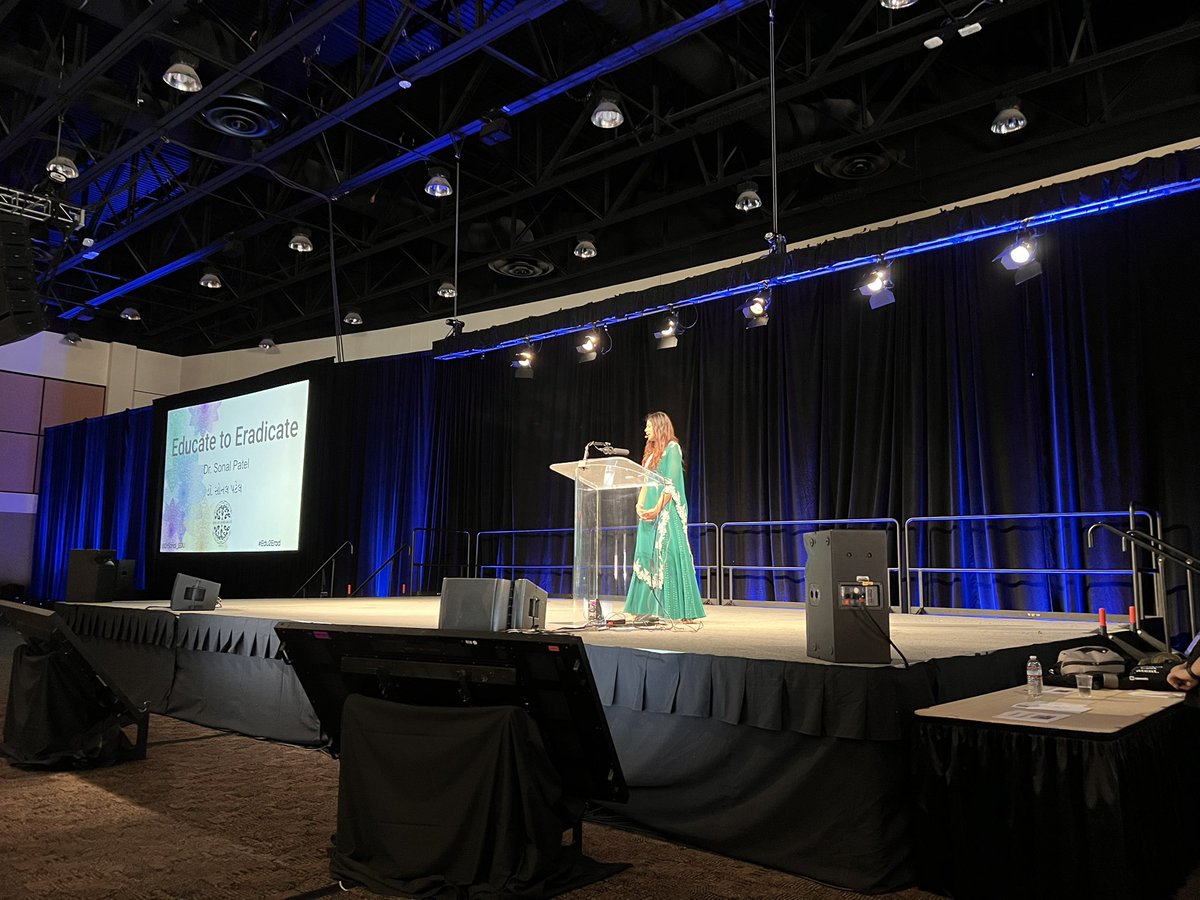 LindseyBlassEdu's tweet photo. Educate to eradicate the inequities that perpetuate our school systems. @DrSonal_EDU sharing about the importance of culturally sustaining pedagogies. 🎤💥

#SpringCUE #Edu2Erad https://t.co/CJlQ85NC6O