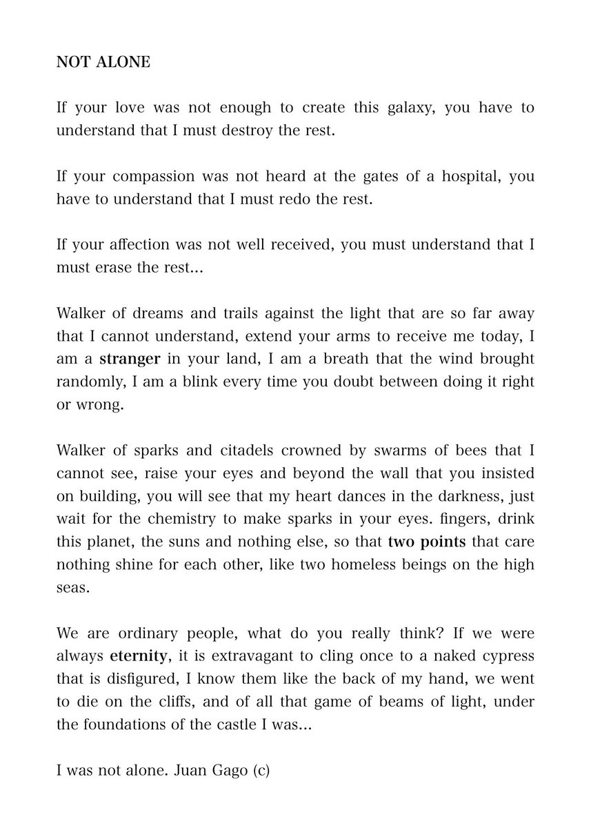 ionztomo16's tweet photo. NOT ALONE by Juan Gago (c)
#twopoints #onedestiny #eternity #art #stranger #poetrylovers #writing2023 https://t.co/T48980Bipd