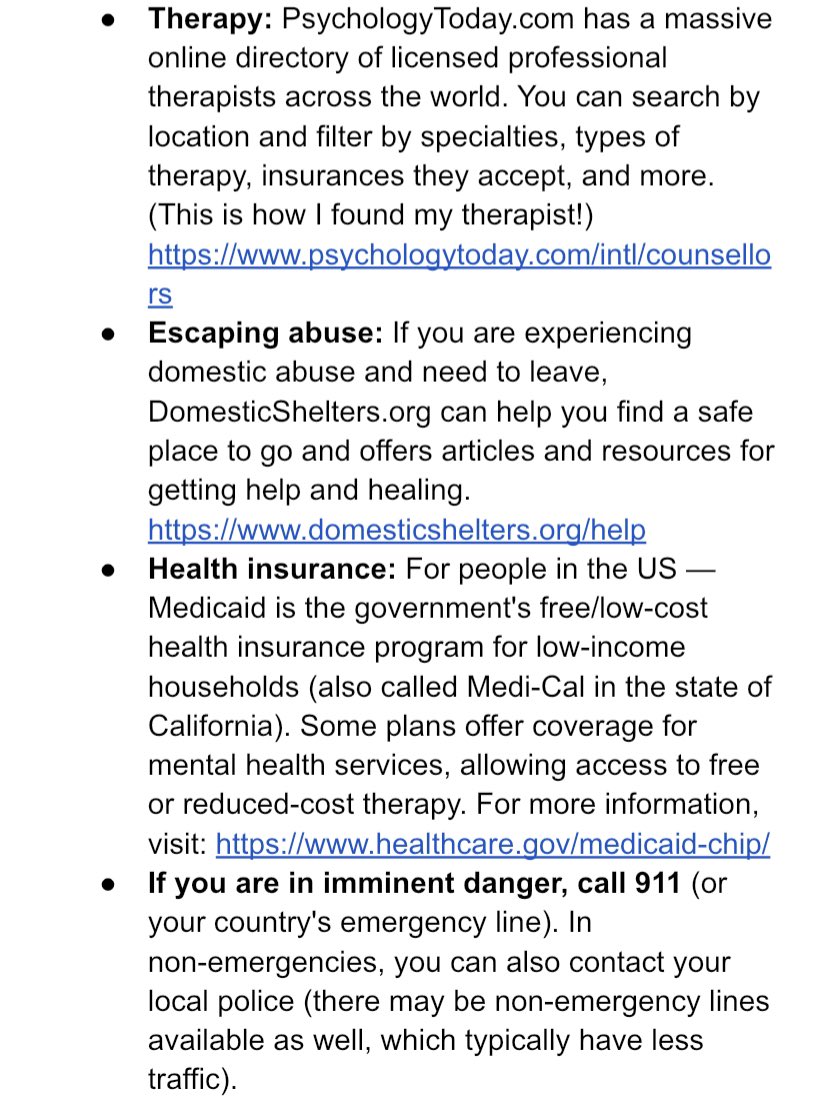 MsEvelynRivera's tweet photo. i've gathered some resources for anyone who has been in a situation like this. please share them so that people can get the help that they need.

for survivors, please know and remember: it wasn't your fault. you didn't deserve it. there is hope and there is healing. https://t.co/HHVBrVYi73