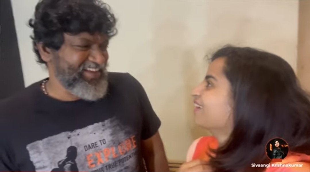 MySivu's tweet photo. Your contagious smile heals the soul and fills the heart with bliss🤍🤍
enjoyed watching the vlog 😍
Love u my vanavil #sivaangi @sivaangi_k 🌸🌼🦋🌈🧿
#RealnRare 🤍✨ https://t.co/OrI8uZ2ITN