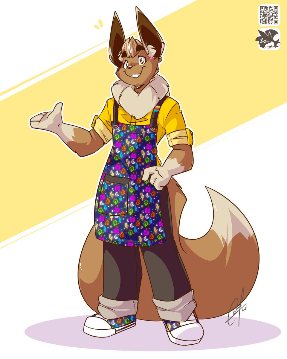 YinYang_Fox's tweet photo. Art I have commissioned from some awesome artists and friends. @catmonkshiro and @TheSmolCafe https://t.co/8BKGpqAoTh