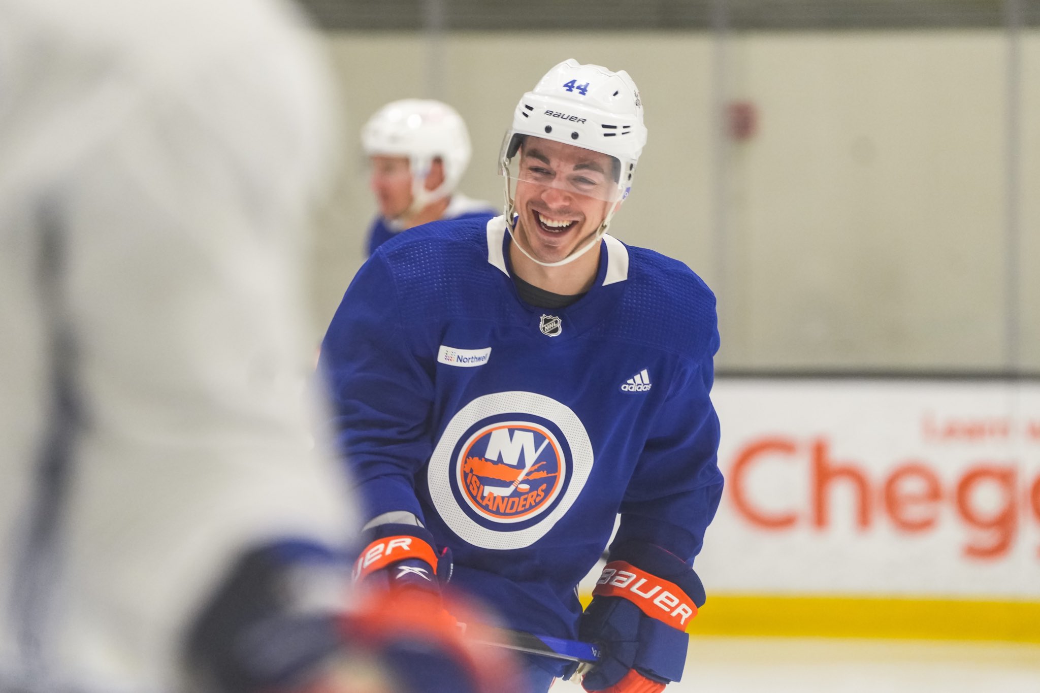The squad hit the ice for practice in - New York Islanders