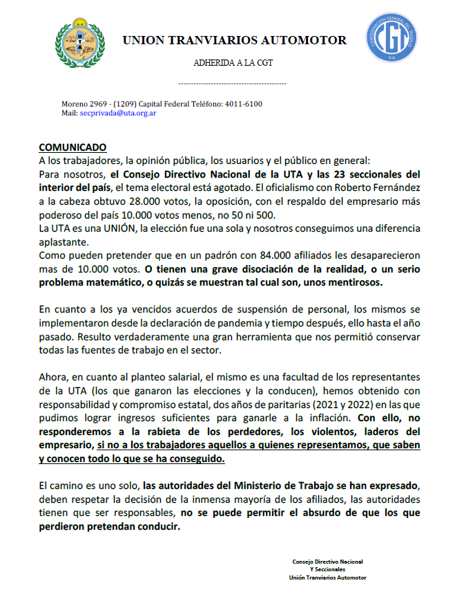 Las autoridades del Ministerio de Trabajo se han expresado