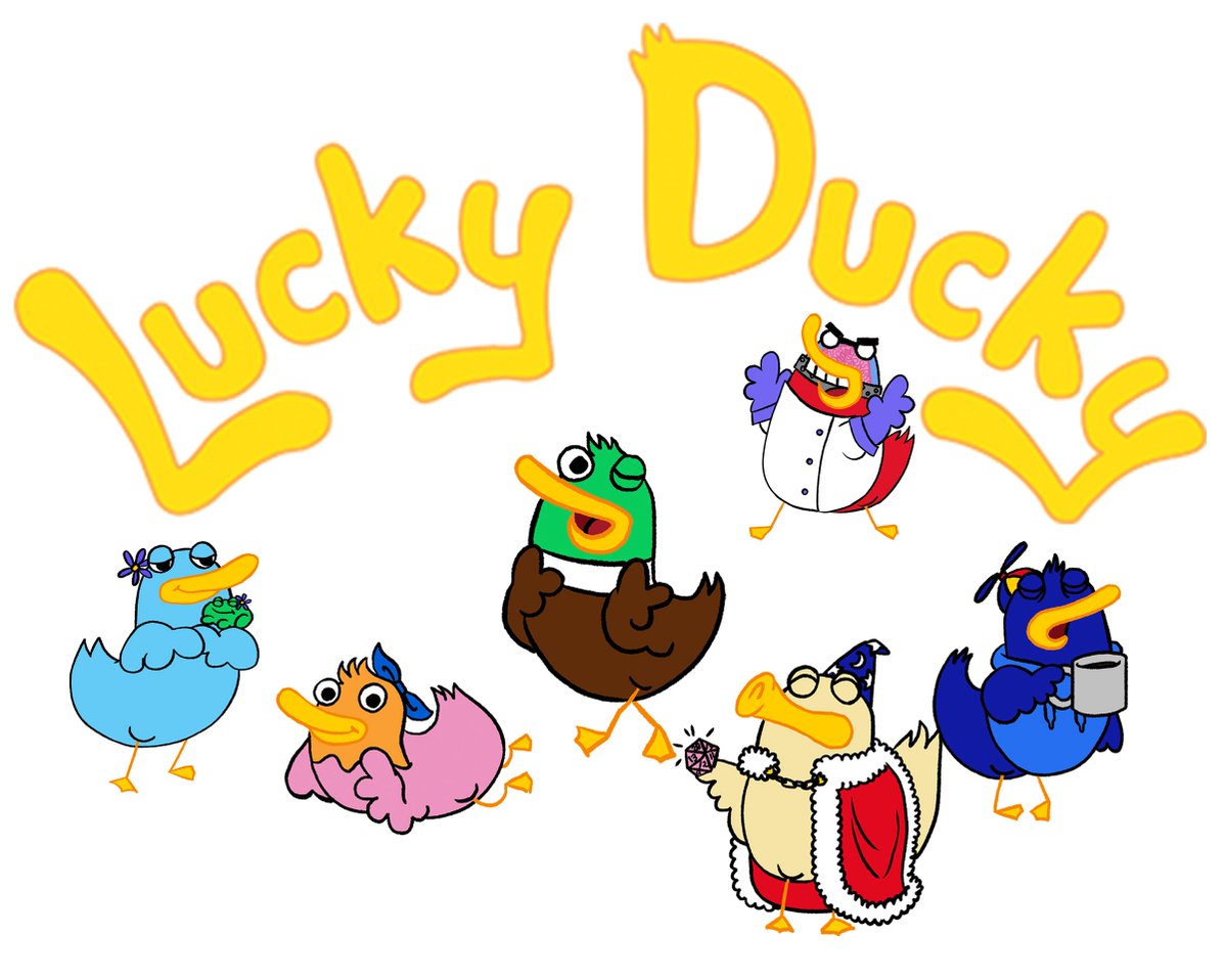 luckyduckytoons's tweet photo. Duckies! 

 Meet Lucky, Penny, Zees, Phil, Maddie, Detective Willis, Dr Ray, and The Quacken!  Over the past year, we've been hard at work developing our pitch deck and meeting with studios to share the fun characters and story of Lucky Ducky...🧵 https://t.co/2ttL09DmoJ
