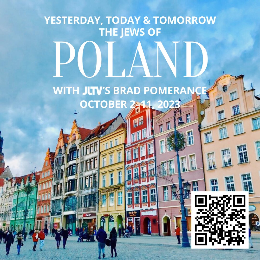 bradpomerance's tweet image. Slots are filling up!

Join me on a ten-day historical exploration of Jewish life in Poland, this October 2nd-11th 2023. Experience Poland with visits to Krakow, Lodz, Lublin, and Warsaw. 

Click the Link or scan the QR code to BOOK NOW
jltv.jhtravel.org/trip/jltv-pola…