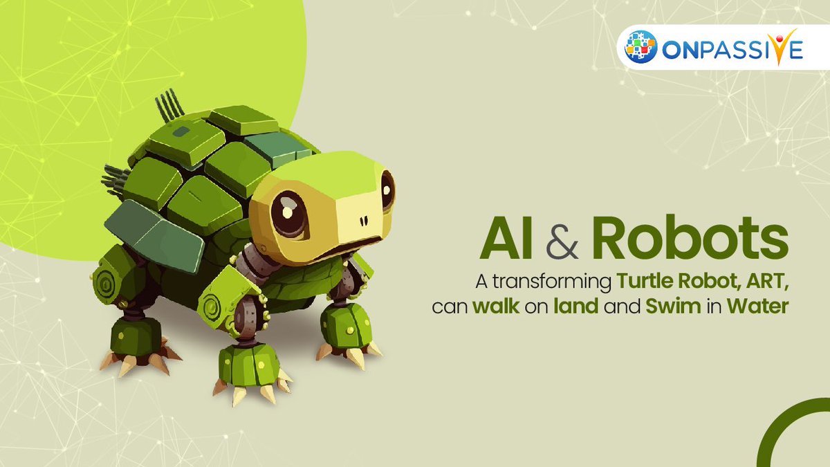 OnpassiveComm's tweet photo. ART is a robot with morphable limbs that can change shape depending on the surrounding environment, allowing it to swim in water or walk on land

#turtlerobot #artrobot #ONPASSIVE #ONPASSIVECommunity #TheFutureOfInternet #AI #AITechnology #ArtificialIntelligence #Tech #FactsDaily https://t.co/McrIcLE0dj