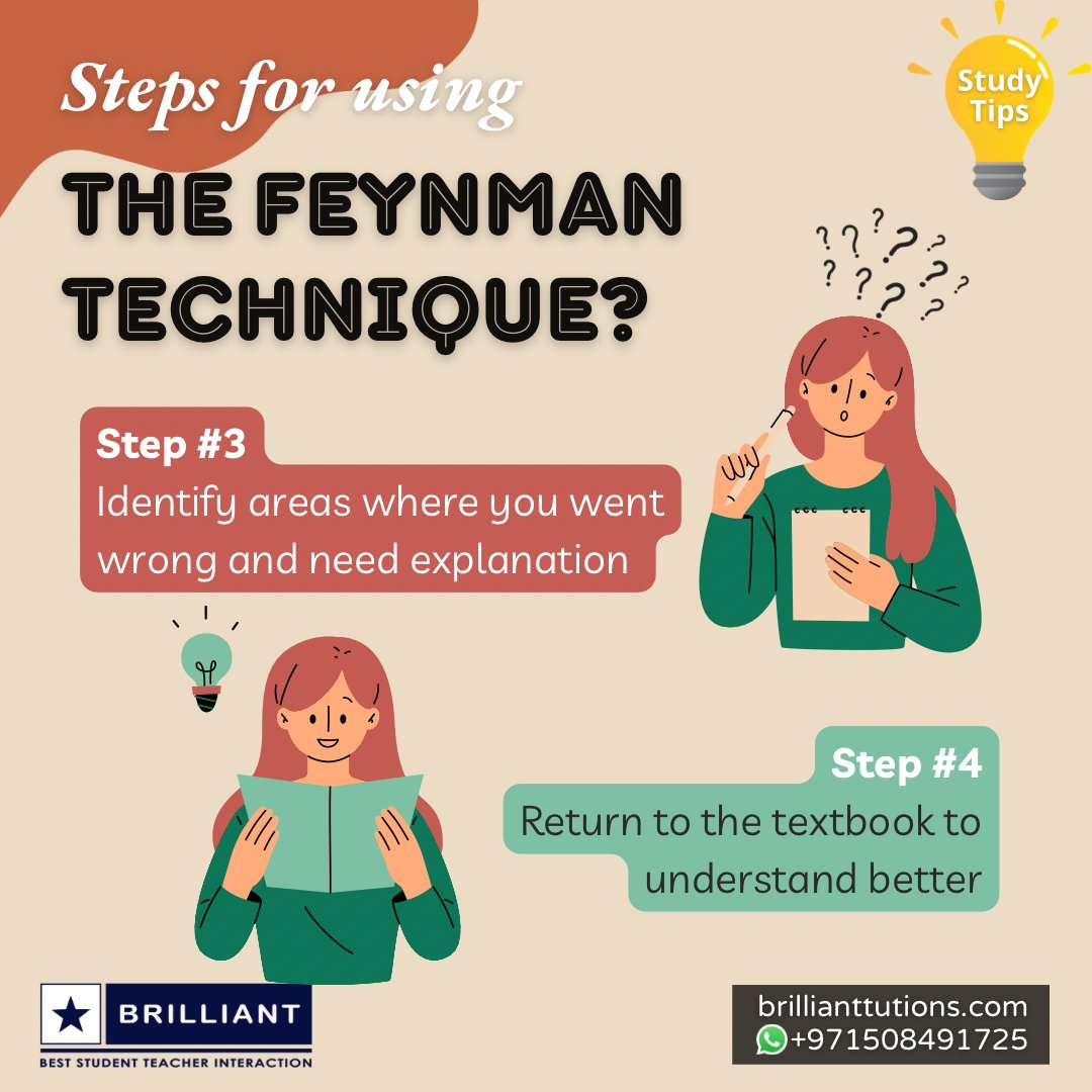 How to apply the Feynman Technique?
___________________________________

We offer Online Tuitions in Dubai from Grade 5 to Grade 10 for both CBSE & British syllabus, 90 minutes Per Day & 5 Days a week.

#studymadeinteresting #feynmantechnique