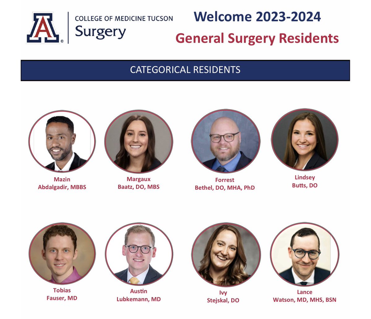 mikeditillo's tweet photo. So #PROUD to welcome the newest members of the @UofAZSurgery @UofAZSurgeryRes #Family…. https://t.co/58ZDMJ8DAv