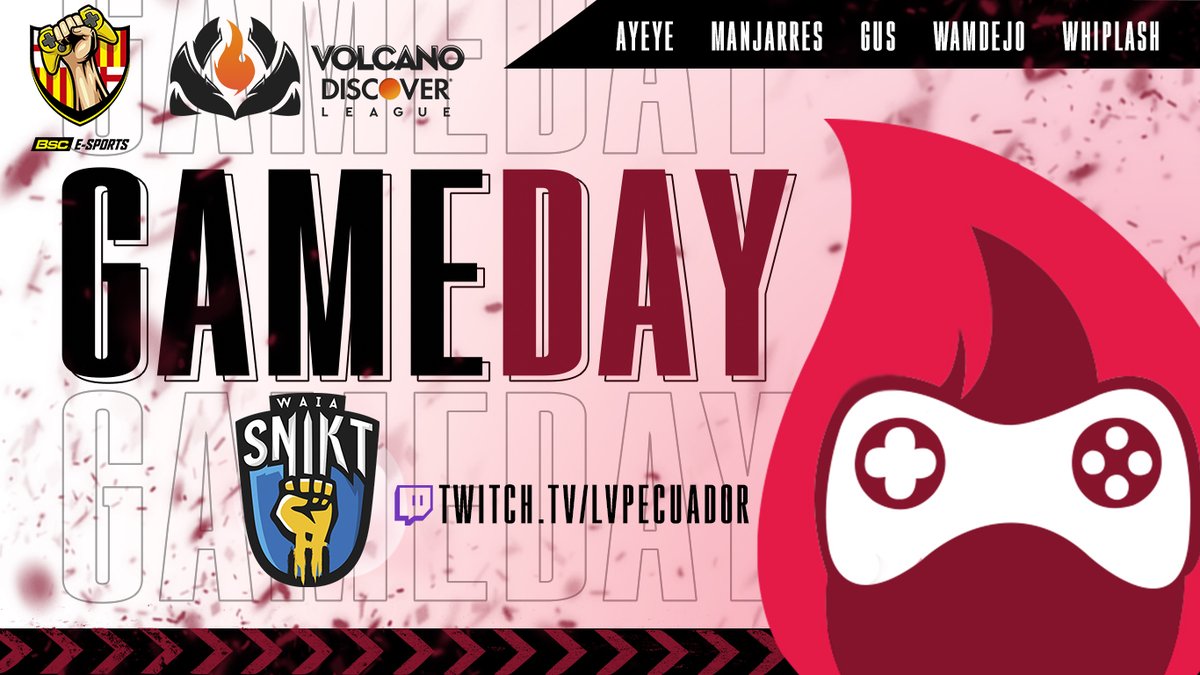 BloodGamingec's tweet photo. 🔥Hoy se juega🔥

Jornada de playoffs de la  @LVPEcuador #VolcanoDiscoverLeague y nosotros estamos listos 🩸😈

⚔️ VS @WaiaSnikt ✊

Míranos en:
https://t.co/GbFRXChmAU 📺
19:00 🇪🇨
#TeamSangre  #BarcelonaBG #LVPEcuador
@BSCeSportsECU https://t.co/2wgDXTorG1