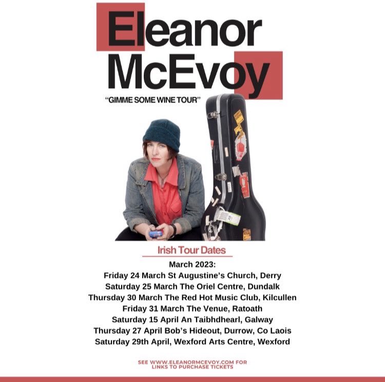 En route! 😜🎸#GimmeSomeWine tour 🍷Fri 24th Mar Augustines, DERRY, Sat 25th Mar Oriel DUNDALK, Thurs 30th Mar Red Hot Music Club KILDARE,Fri 31st Mar <a href="/thevenueratoath/">The Venue</a> RATOATH, Sat 15th April <a href="/AnTaibhdhearc/">An Taibhdhearc</a> GALWAY, Thurs 27th April <a href="/BobsVenue/">Bobs Bar Hideout Music Venue</a> DURROW, Sat 29th <a href="/wexfordarts/">@Wexford Arts Centre</a> WEXFORD
