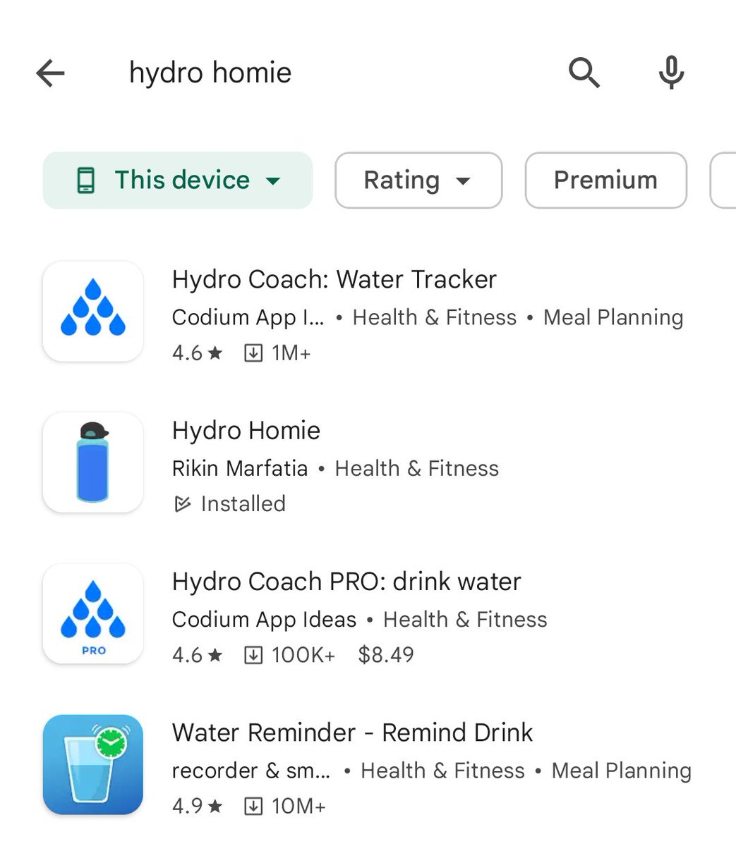 heyrikin's tweet photo. 🚀 Hydro Homie is Live!

If you are looking a fun and simple way to track your water intake check it out in the play store or head to https://t.co/BMcDi70Olz.

If you wanna learn about my process to get release ready for the play store, video drops today!

#buildinpublic https://t.co/eKi1K7TAsb