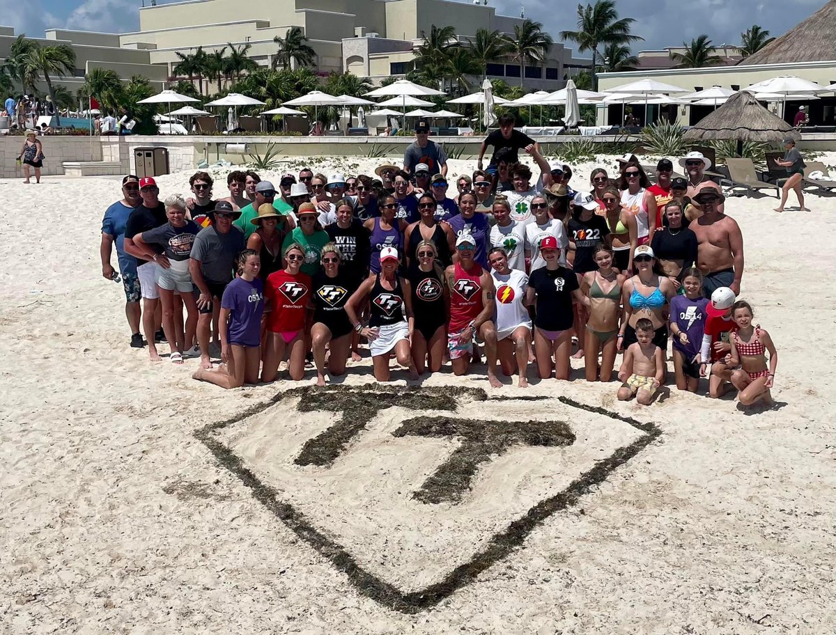 Blessed to have this group of people in our lives. We all walk a journey of love and grief together. Our boys are preparing the best celebration for all of us, but until then we hold each other up through moments like these ❤️💪🏻⚡️💜#TaterTough #LetsGo #WTD #NobodyBetter #OS14