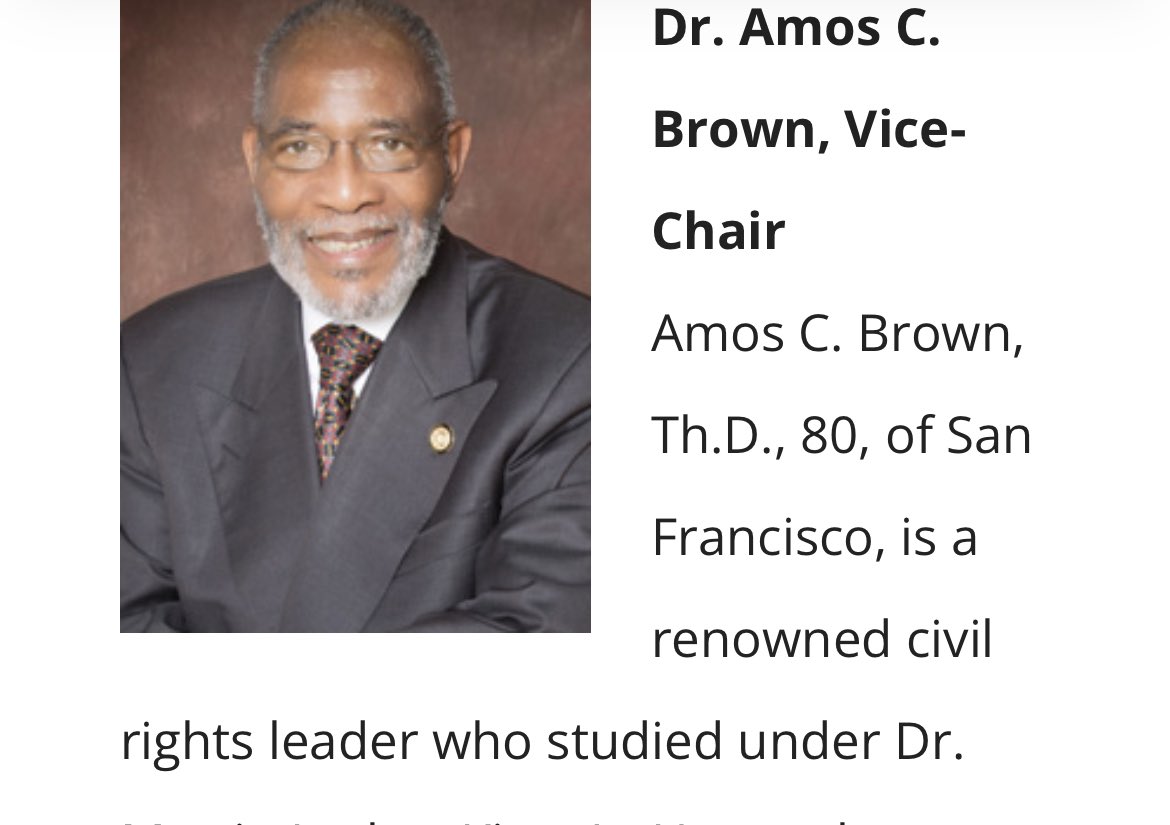 on Twitter "I didn’t know that VP Harris is a member of Dr Amos Brown’s church in