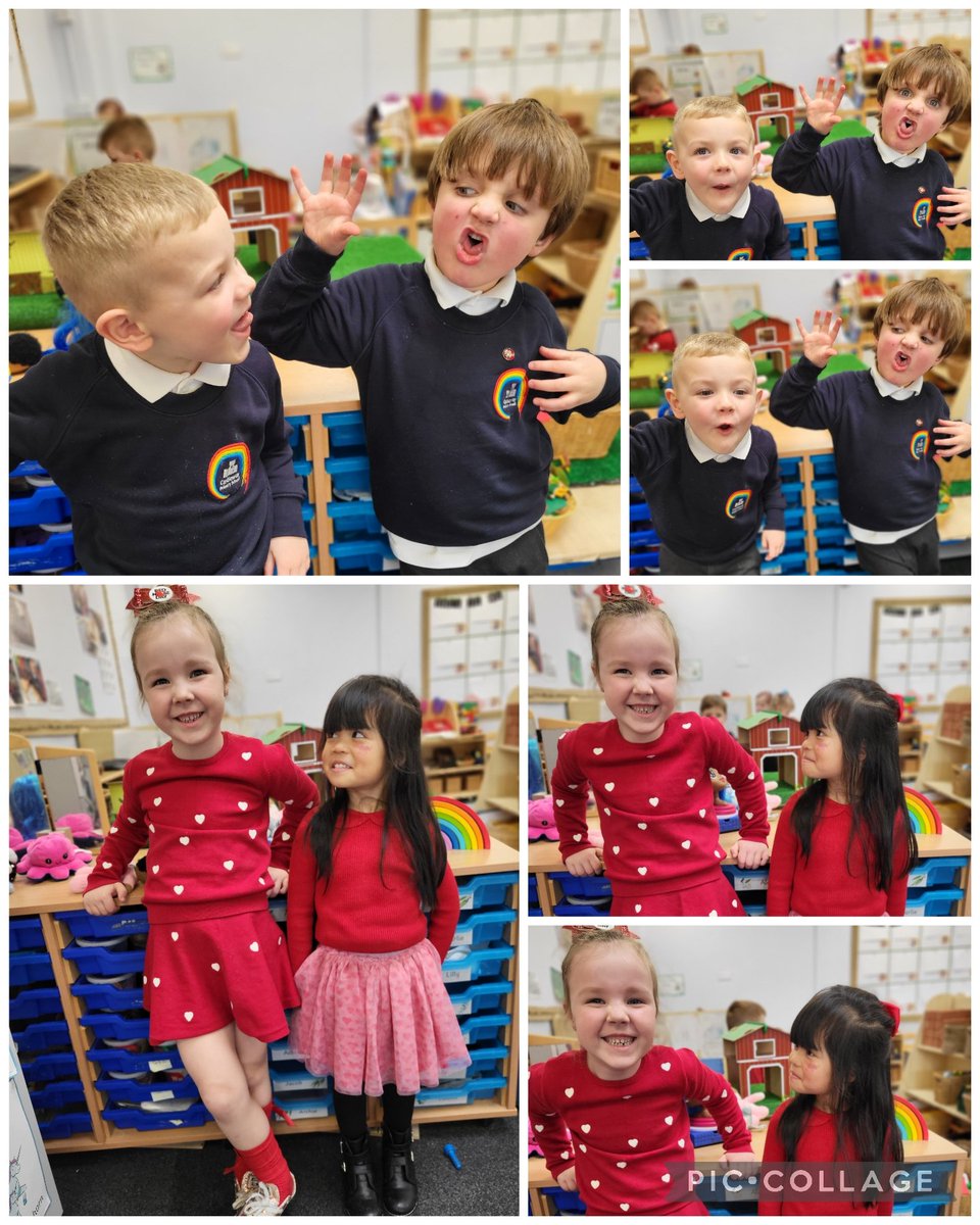 CastlewayYear1's tweet photo. A bit of extra #ComicRelief in Reception Class today with these #LittleWonders! 🌈💙🔴 #RedNoseDay @WeAreCastleway https://t.co/UiLw1tB0zf
