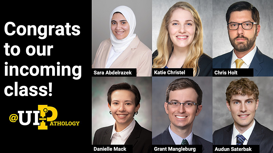 University of Iowa Pathology (@uipathology) on Twitter photo Very pleased to welcome the incoming resident class to <a href="/UIPathology/">University of Iowa Pathology</a>! We can't wait to meet you in person!
#IowaPath #PathMatch2023 #PathTwitter Very pleased to welcome the incoming resident class to <a href="/UIPathology/">University of Iowa Pathology</a>! We can't wait to meet you in person!
#IowaPath #PathMatch2023 #PathTwitter