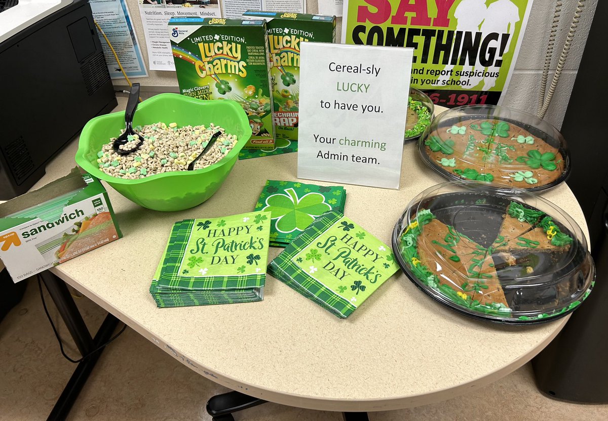 TiffanyFaisonBullock (@tiffanyfbulloc2) on Twitter photo The charming admin team is Cereal-sly lucky to have <a href="/DouglasESDragon/">Douglas Elementary</a> staff. <a href="/carolmohn/">Carol Mohn</a> ☘️ The charming admin team is Cereal-sly lucky to have <a href="/DouglasESDragon/">Douglas Elementary</a> staff. <a href="/carolmohn/">Carol Mohn</a> ☘️