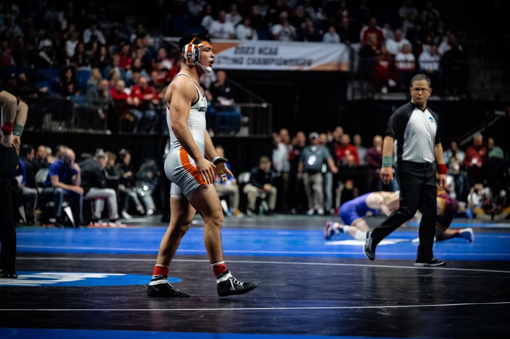 BeaverWrestling's tweet photo. All-American emotion.

#GoBeavs https://t.co/u6TGrg4YQ8