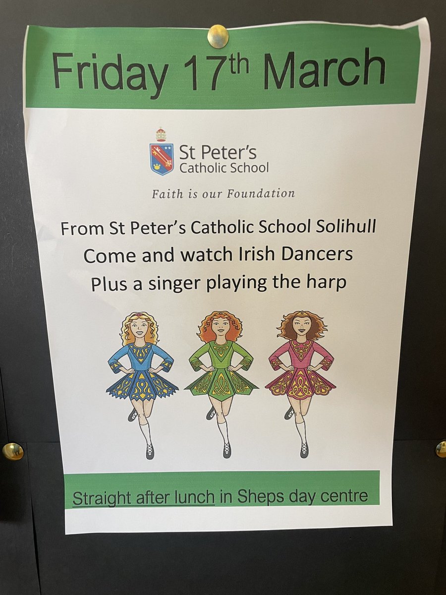 StPetersPhysEd's tweet photo. Our wonderful pupils performing for the residents of Raynor house care home in Solihull. An absolutely privilege to spend St. Patrick’s day afternoon out in the community. https://t.co/wWsMkPHA6x