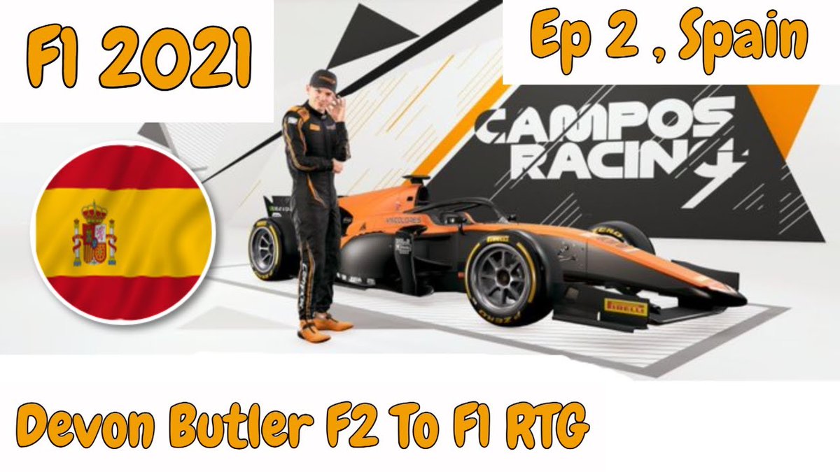 TH79Games's tweet photo. Gday Folks IM LIVE in 15-30 Mins #F12021 #F2ToF1RTG #DevonButler Episode 2 #SpanishGP Feature &amp; Sprint Race !! Can Devon Butler Become F2 and F1 Champion ??? #F12021game #F1 #Formula1 #F2 #Formula2 #CamposRacing #Campos #TH79Games https://t.co/1qTGMYEa6J https://t.co/kN5yfO8qZr