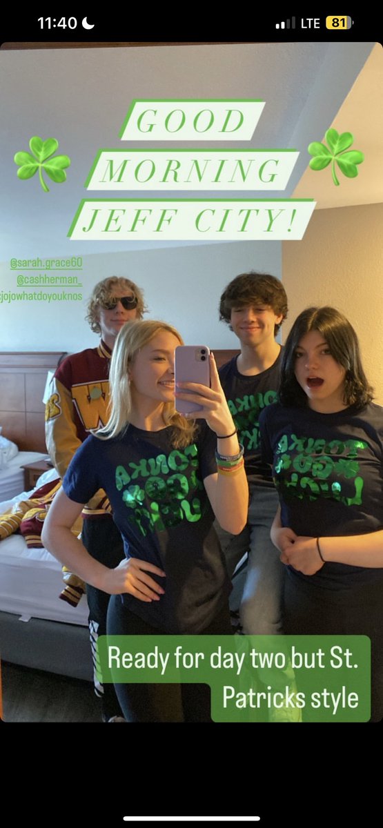 Tonka_StuCo's tweet photo. Happy Saint Patrick’s day from your Tonka State crew! Our day is half complete with 3 more break out groups and closing ceremony!! #MASCSTATE23 https://t.co/GGM7gV2Uqh