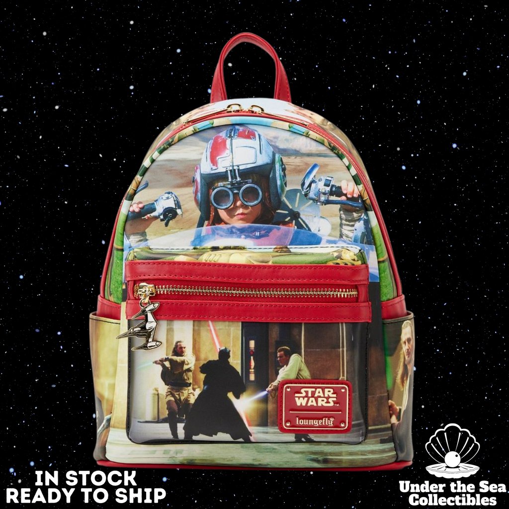 undertheseaco's tweet image. Star Wars Phantom Menace Scene Loungefly Mini Backpack available at Under the Sea Collectibles

#loungeflyaddict #loungeflyminibackpack #loveloungefly #loungeflydisney #loungeflybackpack #loungefly #loungeflystyle #loungeflycollection  #undertheseacollectibles