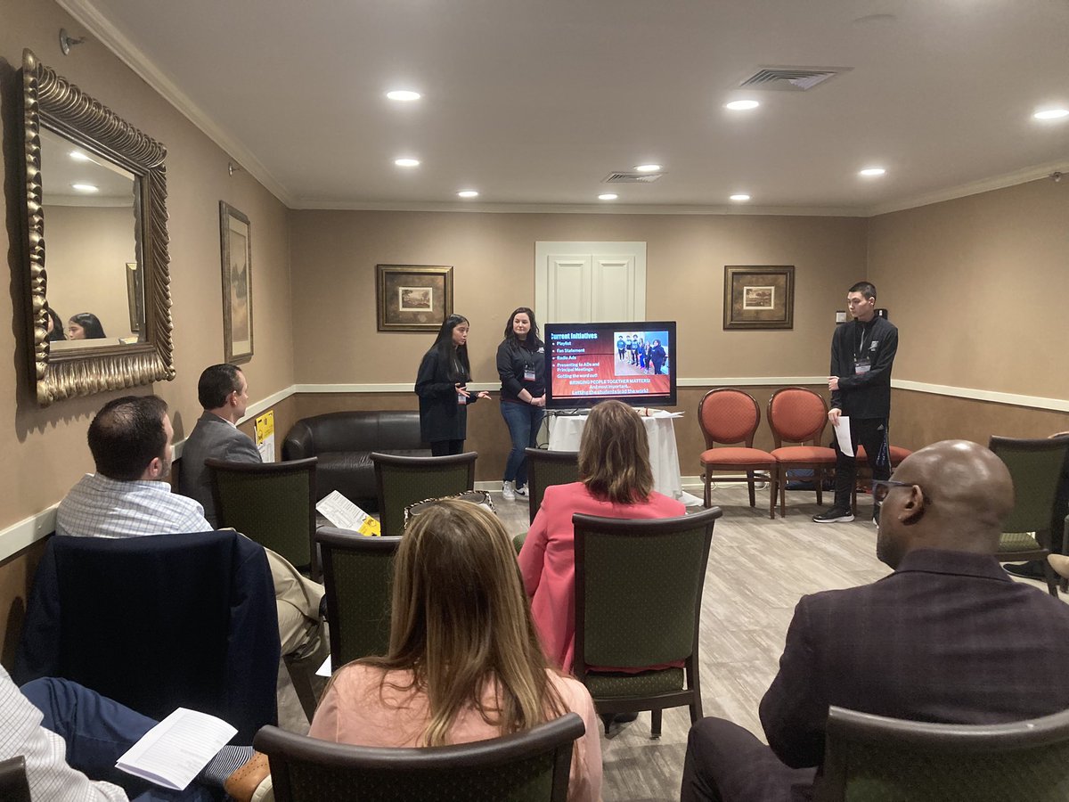 saintgol's tweet photo. Today our Ecc Diversity Council had the privilege of presenting our work over the last two years, at a CAS conference for leaders throughout the state of CT! These extraordinary students created our presentation and facilitated it like rock stars! So proud. #eccdiversitycouncil https://t.co/0JgcQ9o0fR