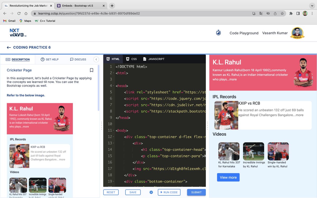 VasanthKumarBa7's tweet photo. It has taken me some time to complete my entire set of coding practices on developing layouts
#nxtwave #ccbp #codinglife 
@rahulattuluri @sashankreddy07 @nxtwave_tech https://t.co/lxuiw73HqS