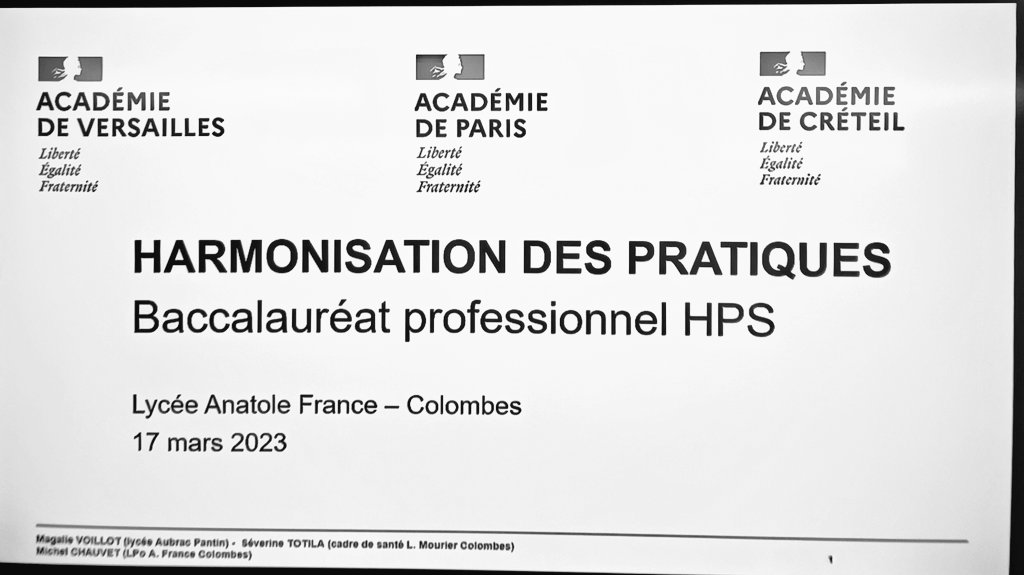 DussartPatricia's tweet photo. @LPAnatoleFrance accueille la formation interacadémique @ProVersailles @AcCreteil @acadParis des enseignants de bac pro HPS. Au programme mutualisation des pratiques et des expériences. @VersaillesSbssa https://t.co/lG7SR73CG5