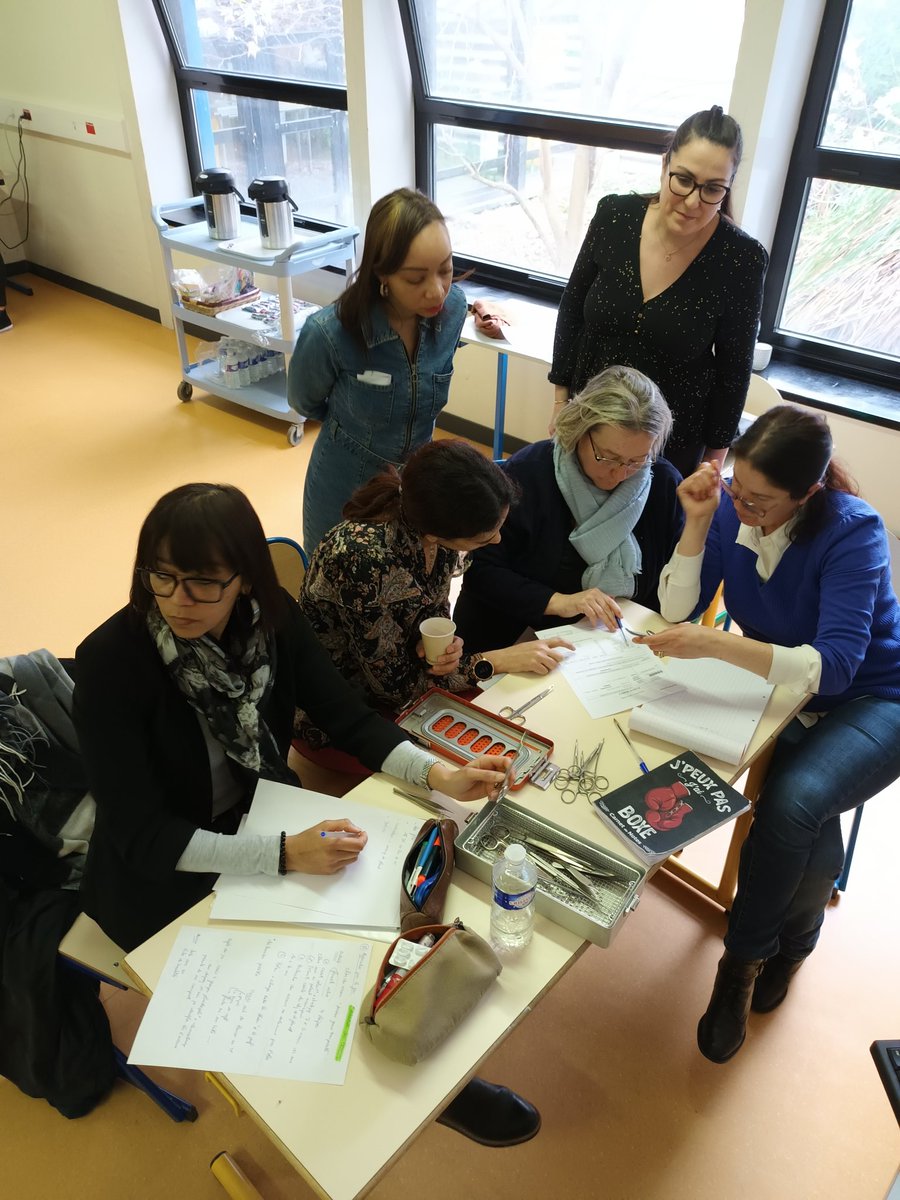 DussartPatricia's tweet photo. @LPAnatoleFrance accueille la formation interacadémique @ProVersailles @AcCreteil @acadParis des enseignants de bac pro HPS. Au programme mutualisation des pratiques et des expériences. @VersaillesSbssa https://t.co/lG7SR73CG5