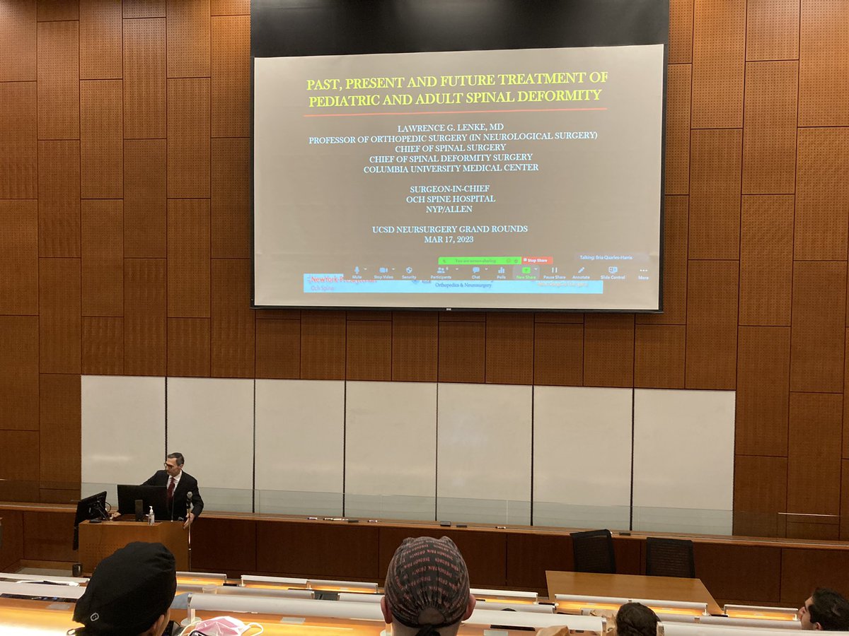 Nice talk by Larry Lenke on the trajectory of spinal deformity today. Seems like #AI and #spinesurgery are destined to be close friends in the coming years…