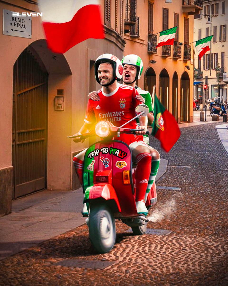 Boa road trip por Itália, <a href="/SLBenfica/">SL Benfica</a> e @Sporting_CP  🤩

#ChampionsELEVEN