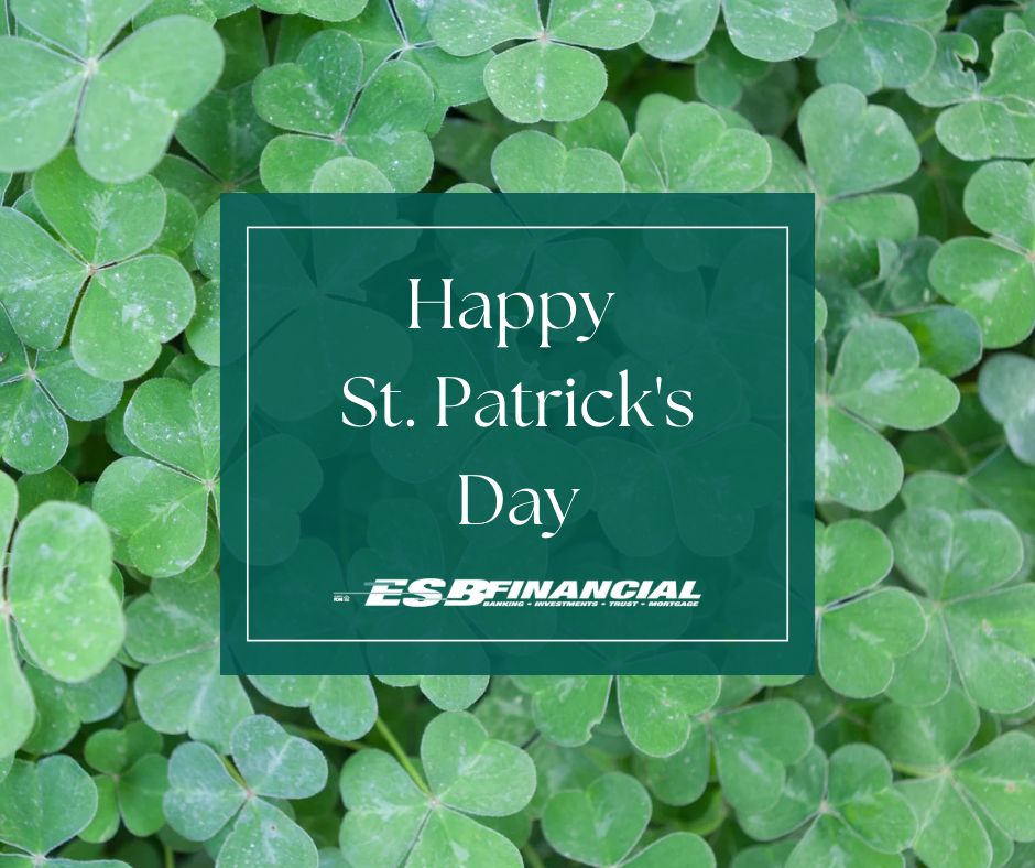 FinancialEsb's tweet photo. Happy #StPatricksDay from Team ESB! If you're in the St. Patty's day spirit lets see you wearing green! #esbfinancial https://t.co/87ms0TkYxn